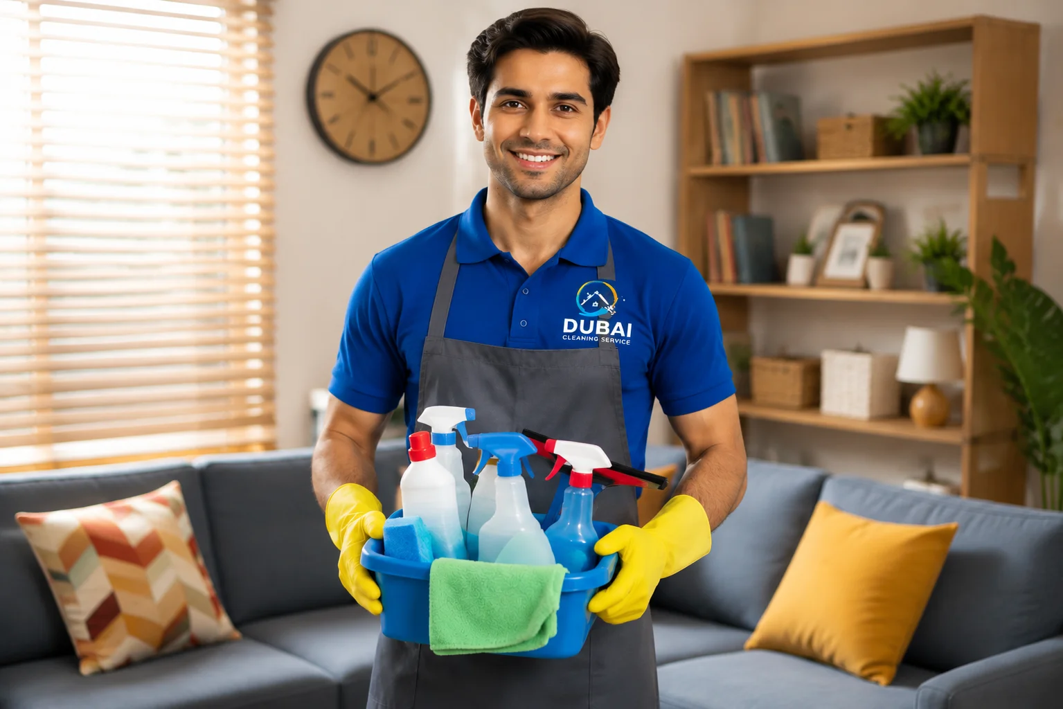 Professional cleaner providing reliable cleaning services in Dubai homes