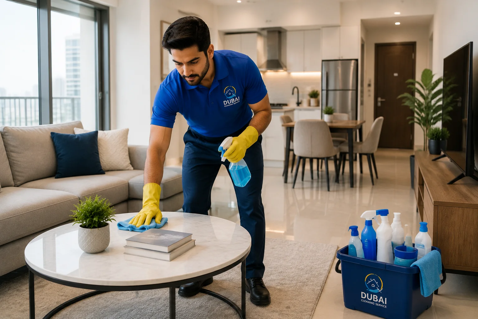 Professional apartment cleaning service for Dubai residential spaces